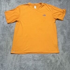 The North Face‎ Vapor Wick Shirt Mens XL Orange Short Sleeve Breathable Outdoors